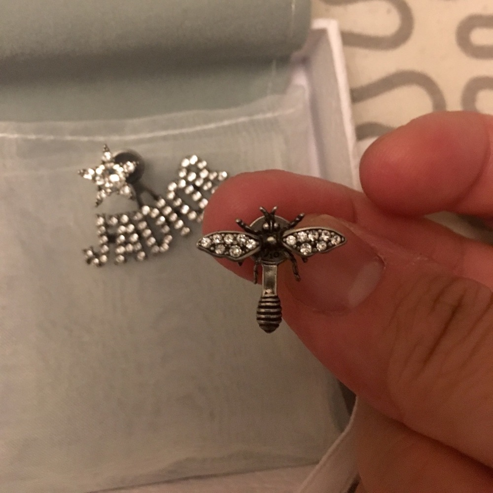 Christian Dior Crystals Star Earrings
